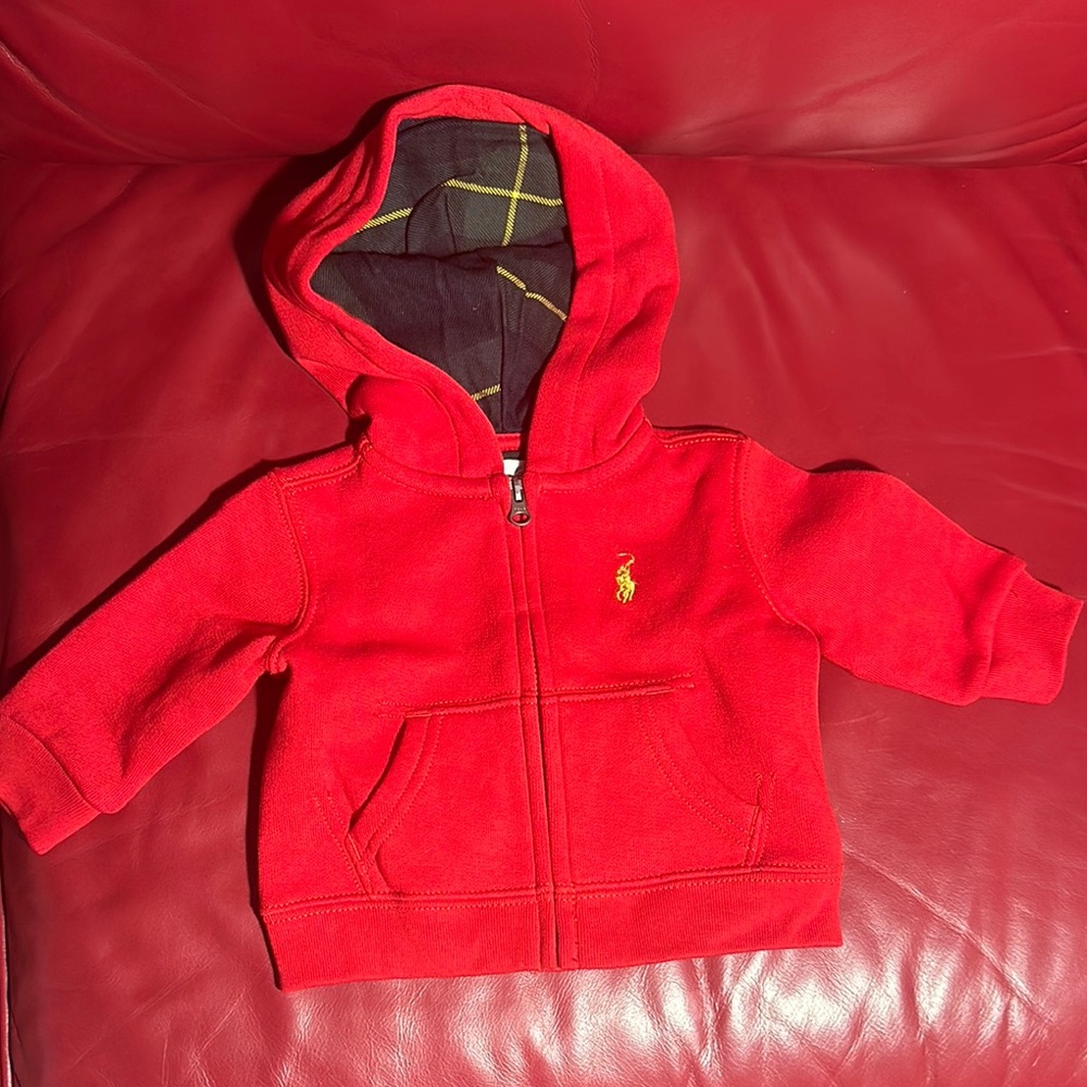 Polo by Ralph Lauren Red Matching Set Sweatshirt & Hoodie